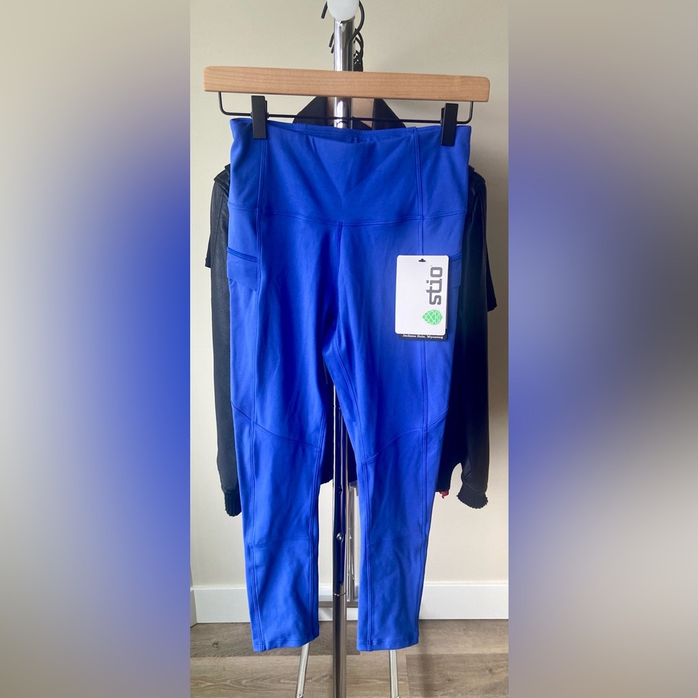 STIO Women's Glide High Rise Tech Tight Lakespur Blue S 🔖